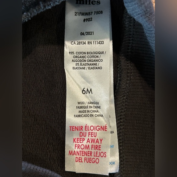 2-6M miles the label sweatshirts NWT - Picture 8 of 8